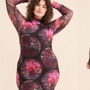 Rachel Antonoff Colorful Disco Ball Dress